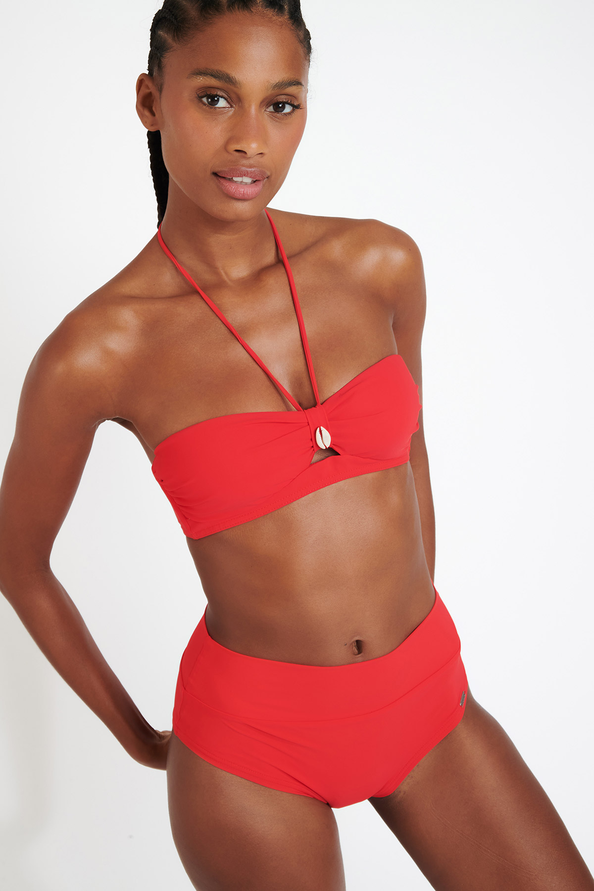 Yuson Girl Ruffle Bandeau Bikini Donna Vita Alta, Costume Interi Donna One Piece Costumi Da Bagno Push Up Trikini Imbottito Mare Costumi Swimsuit Stampa Foglia Verde S 102438344