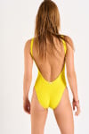 BELMAR SCRUNCHY lemon one-piece swimsuit