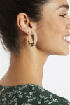 Shashi® Peyton Hoop tortoiseshell hoop earrings