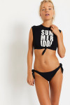 SURFIES & BENTA SUMMERLAND Black 2-Piece Bralette Swimsuit
