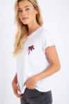 T-shirt blanc avec palmier Avenue Seacoco