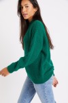 Charles Kelyan pine green knit sweater