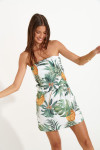 AIREAL SPRINGVOIL tropical pattern beach dress