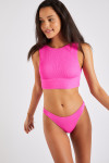 Maleo & Naida Scrunchy pink two-piece bikini