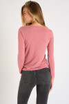 Roze T-shirt met lange mouwen MELOR BRUNSWICK