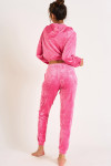QUICK SEALAKE pink velvet trousers