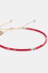 Bracelet perlé coulissant rouge Bracelet Sam Shashi®