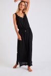 Erman Caraiva long black beach dress