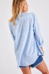 Chemise broderie anglaise bleue Gary Cherrytree