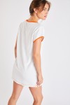 Witte T-shirt jurk Gillis Whitebay