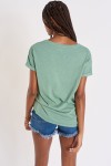 MIDOLI MIALY spruce green short-sleeved t-shirt