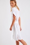 Paulina Hawston white belted shirt dress