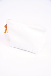 WHITEBAY WOODY small white terry cloth pouch