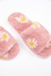Lofa Nayeli fluffy floral print slippers