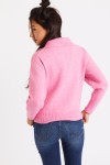 Sacha Broadway pink chimney neck sweater