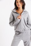 Tanaka Creamy grijs jogging sweatshirt