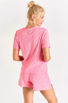 T-shirt van badstof roze ORZO SEASPONGE