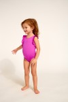 Bañador de 1 pieza rosa de niña BABY TUNES COLORSUN