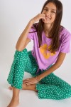 T-shirt femme noué lilas Chado Teeclub