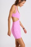 Scrunchy Friday light pink swim dress