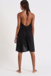Ishana Caraiva black backless beach dress