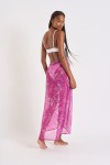 Lenai Benitatul fuchsia pink sarong-styled skirt