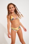 Mini Acacia Limetropic gele bikini voor meisjes