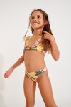 Bikini giallo bambina Mini Acacia Limetropic