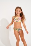 Mini Peanuts Limetropic girls' tropical two-piece swimsuit