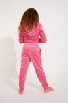 Pantalon de jogging velours rose fille Mini Quick Sealake