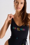 Colormoon Newton black one-piece swimsuit