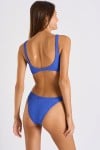 Scrunchy Rolling blue cut-out one-piece swimsuit