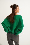Jersey de lana verde FLOWN FREELANCE