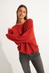 Maglia in lana rossa FLOWN FREELANCE