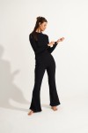 NOALIA GINGER black flare trousers
