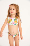 Babies' PEANUTS TORTUGA white tropical print bikini