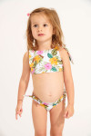 Babies' PEANUTS TORTUGA white tropical print bikini
