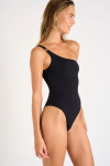 CAYON AYADA one-piece black asymmetric swimsuit