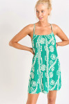 HEIVA SARONG short green beach dress