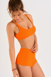 JUSTIN & NAZA VACAY orange bikini