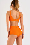 JUSTIN & NAZA VACAY orange bikini