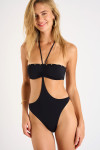 KEPOS ALTAMIRA black one-piece cutout swimsuit