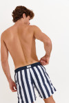 Men's MANLY MARINWOOD navy blue striped swim shorts