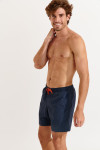 Men's MANLY POOLSCAPE navy blue swim shorts