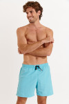Men's MANLY POOLSCAPE sky blue swim shorts