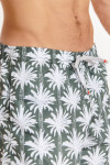 Men's MANLY SUNNYBAY khaki palm print swim shorts