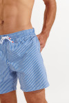 Men's MANLY WATERDAISY blue striped swim shorts