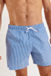 Men's MANLY WATERDAISY blue striped swim shorts