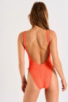 NEONY HIBISCRUNCH orange one-piece swimsuit
