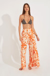 STEFA SARONG orange printed beach trousers